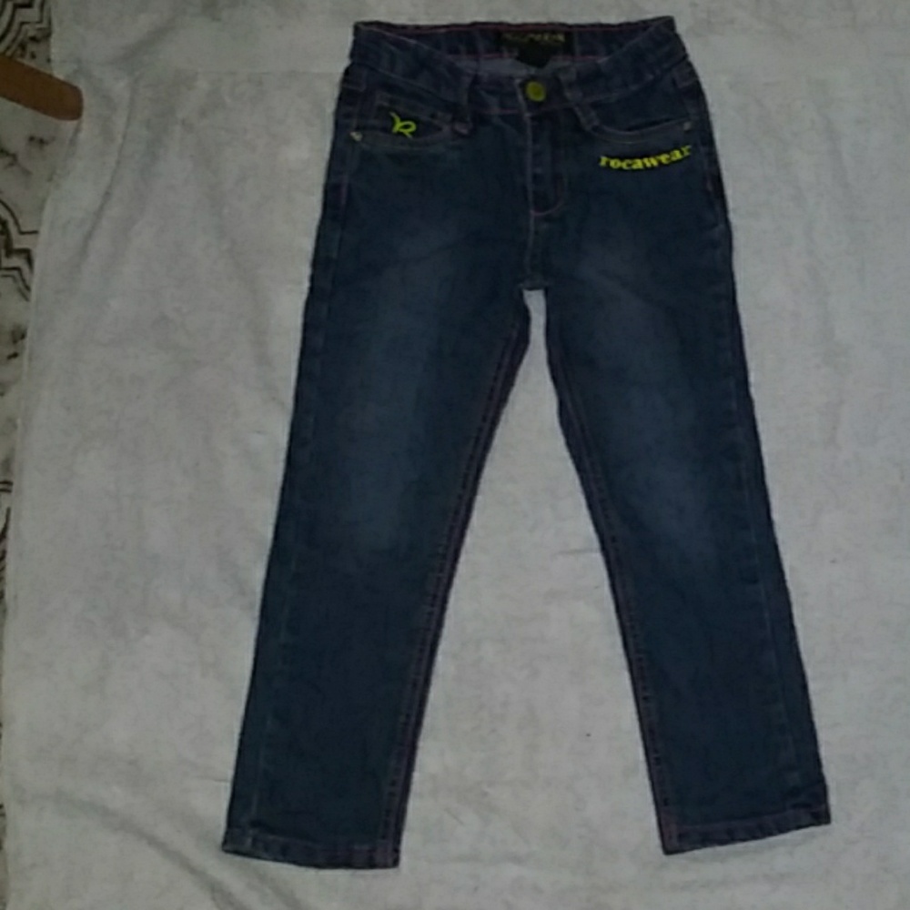 Girls rocawear blue jeans